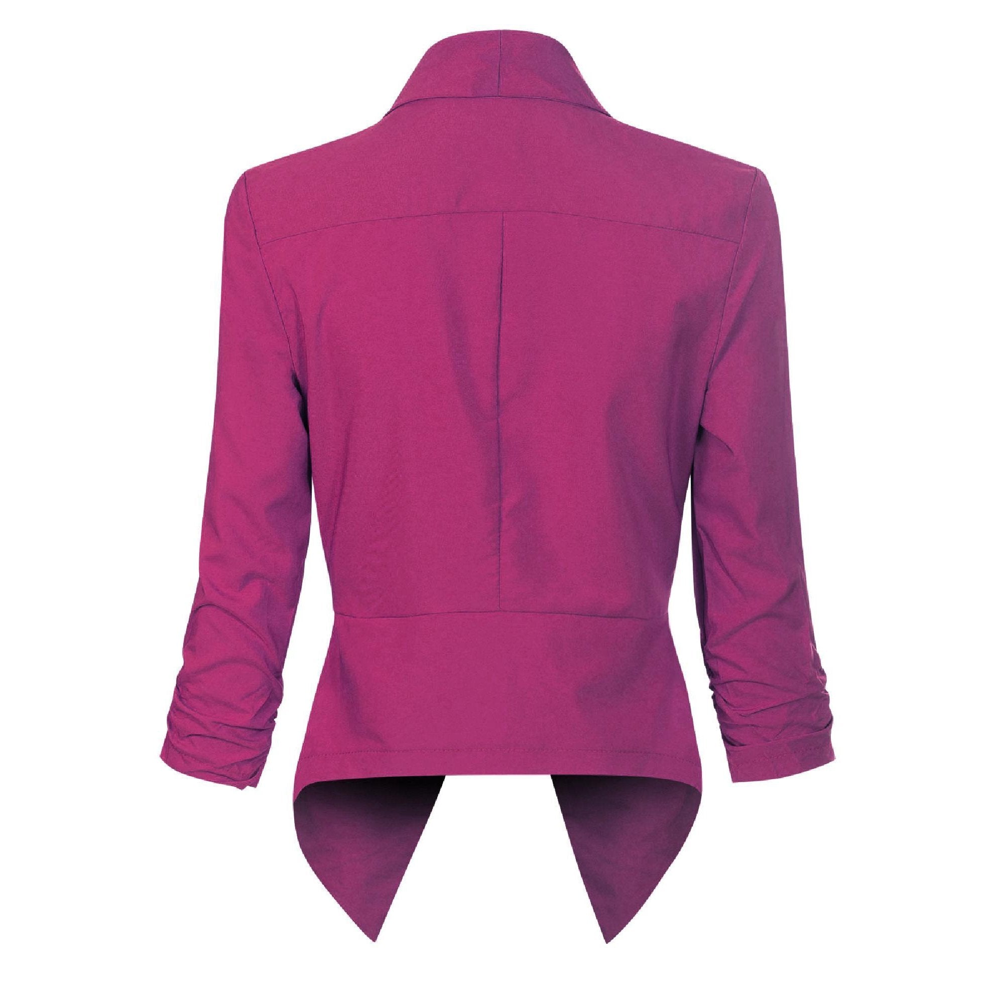 Millicent Scott | Open-Front Draped Blazer
