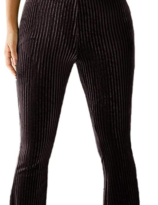 Phoebe Baker | Pantalon évasé côtelé en velours à taille haute