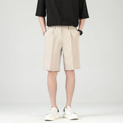 Rupert Blackwood | Black Tailored Pleated Smart Shorts
