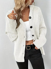 Morag Buchanan | Hooded Ribbed Knit Cardigan