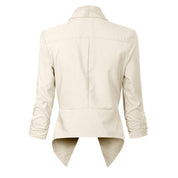Millicent Scott | Open-Front Draped Blazer