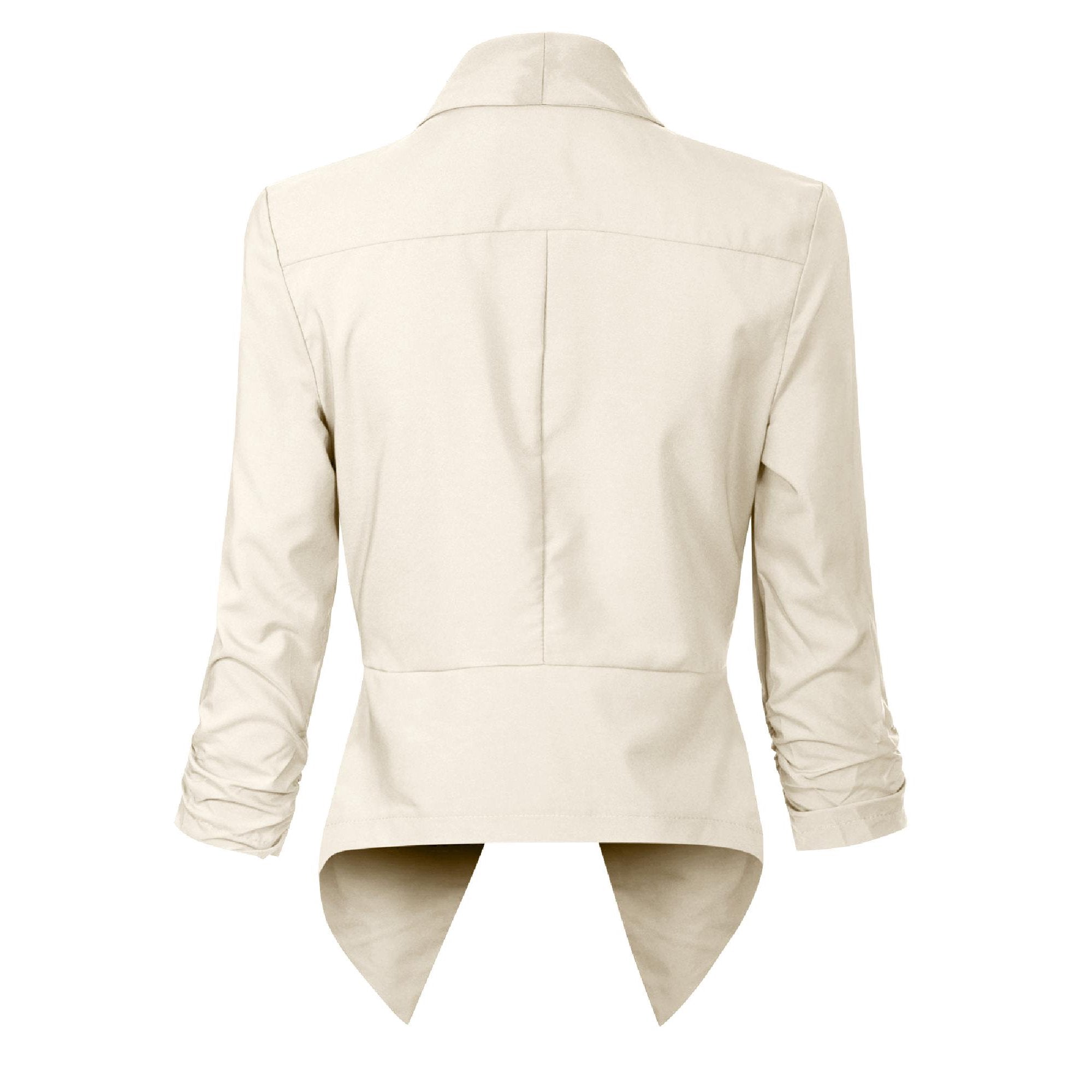 Millicent Scott | Open-Front Draped Blazer