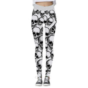 Miss Spooky | Skull Halloween Leggings For Women