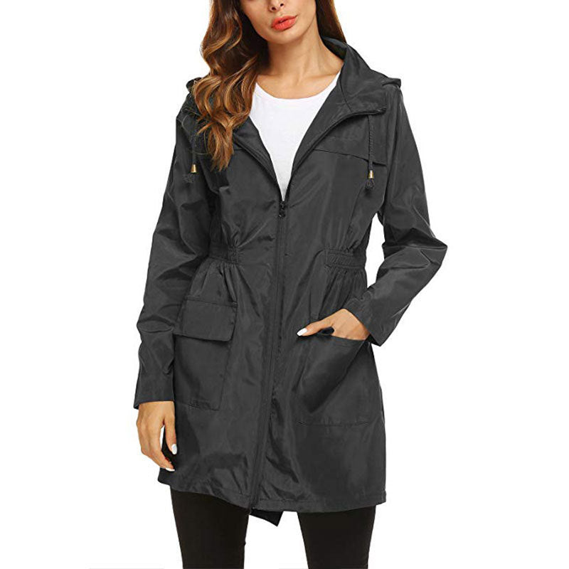 Amelia Turner | Hooded Waterproof Longline Rain Jacket