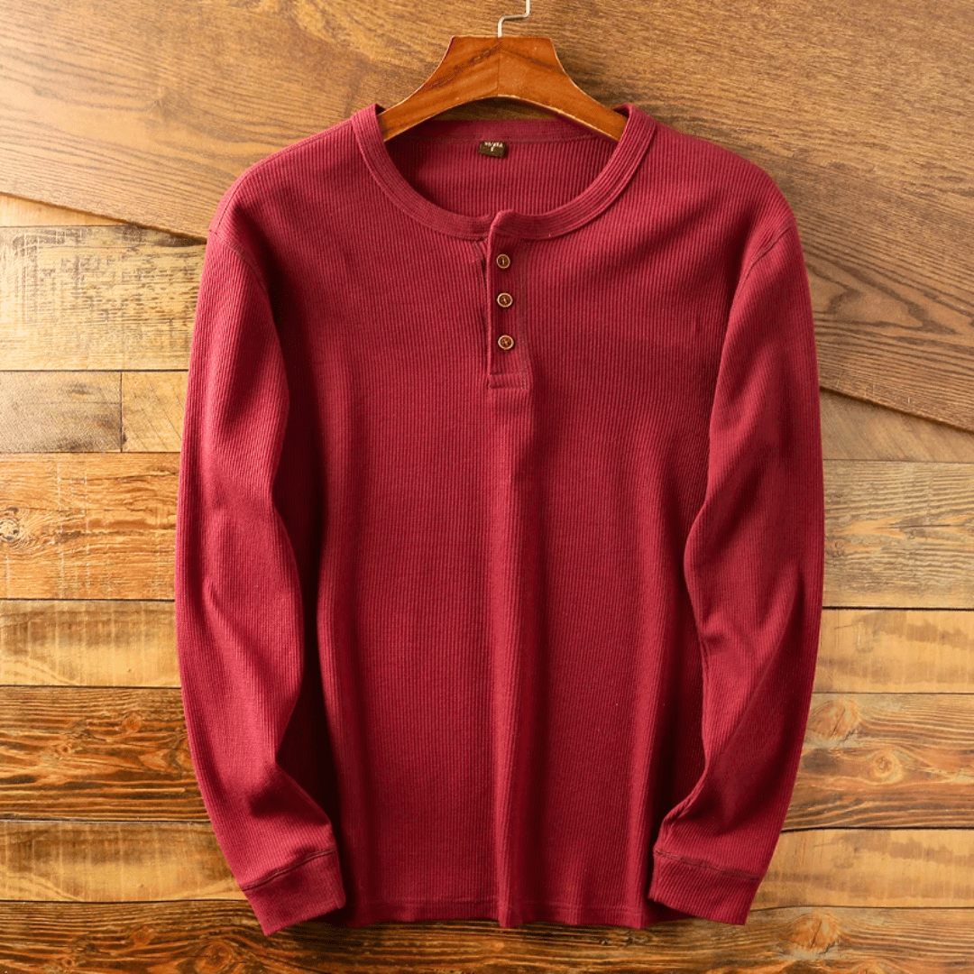 Henry Davies | Soft Henley Neck Shirt for Men