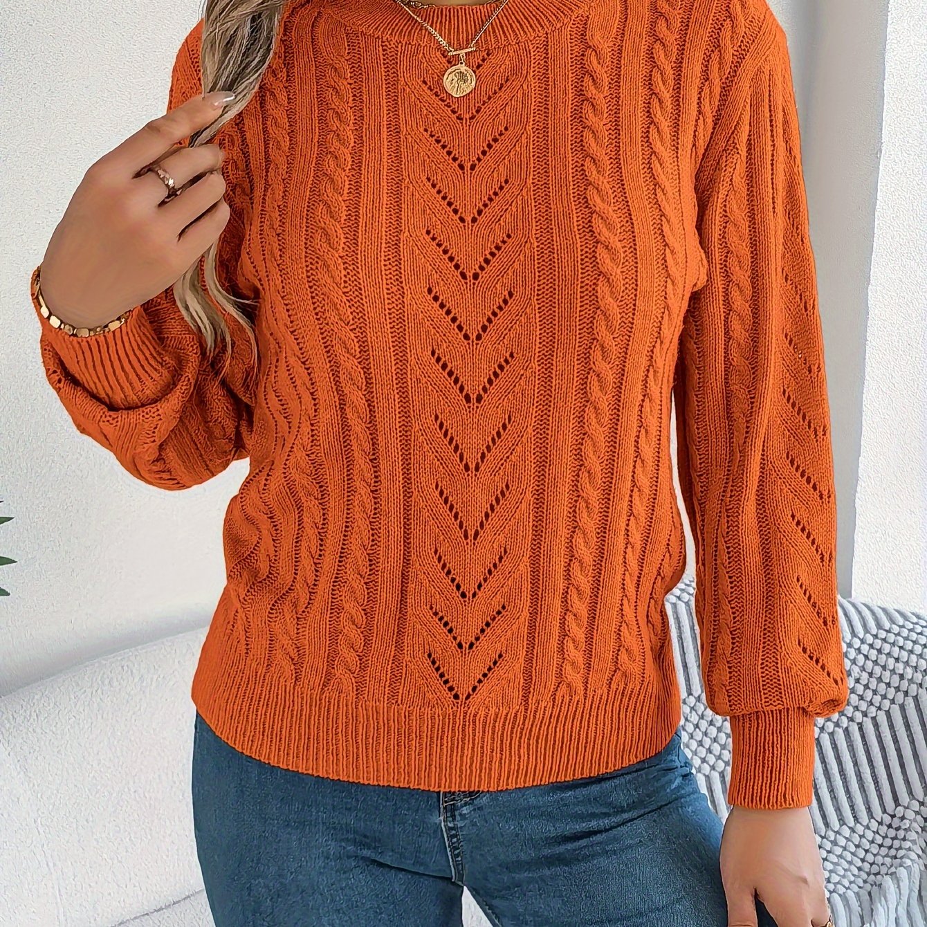 Alice Hughes | Pull texturé en maille torsadée