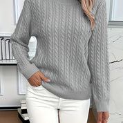 Louisa Bramley | Cable-Knit Round Neck Sweater
