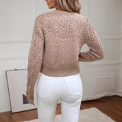 Philippa Hamilton | Cropped Knit Button-Front Cardigan
