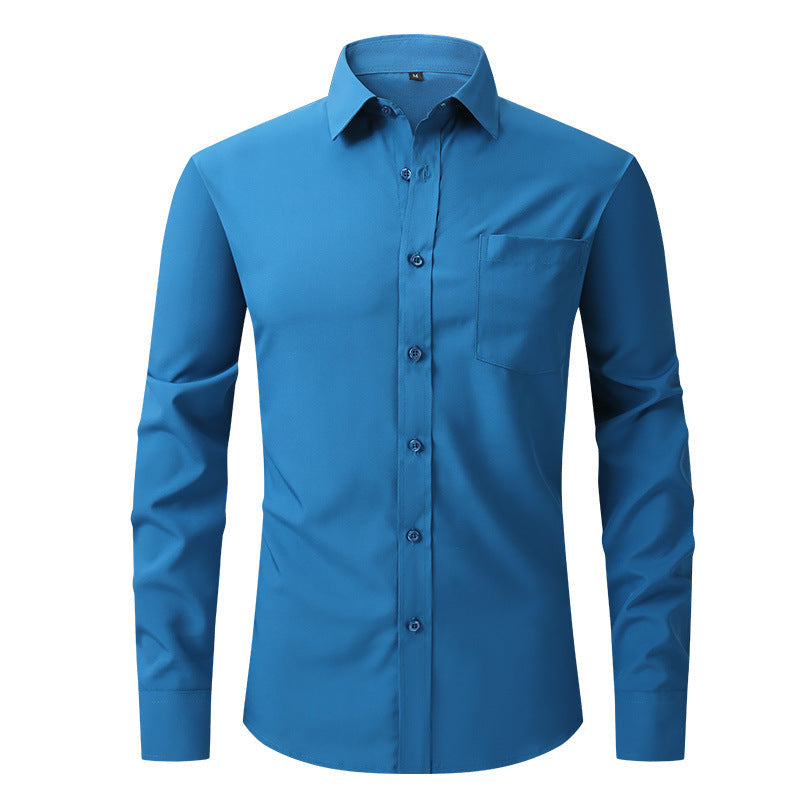 Chemise habillée blanche classique à manches longues Edward Clarke