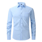 Chemise habillée blanche classique à manches longues Edward Clarke