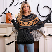 Trick & Treat | Pumpkin Halloween Sweater For Women