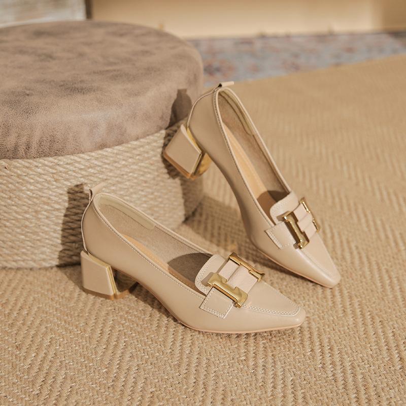 Jessica Gibbs | Casual Block Heel Loafers For Women