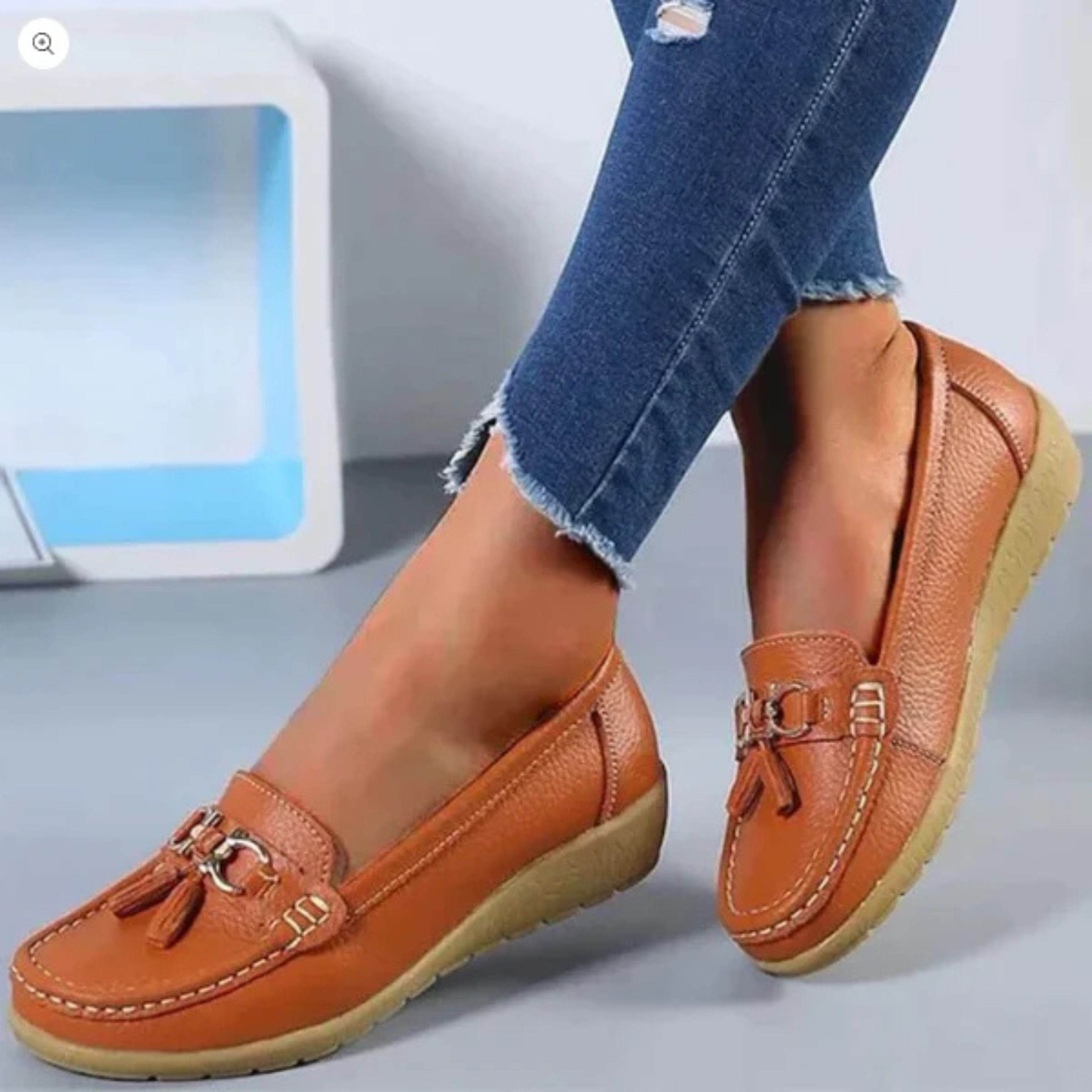 Charlotte Moreau | Mocassins confortables à pompons pour femme
