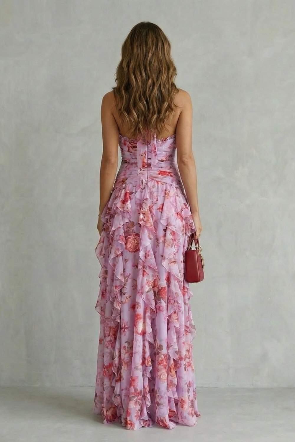 Rosie Sutton | Floral Halter Maxi Dress with Ruffle Skirt