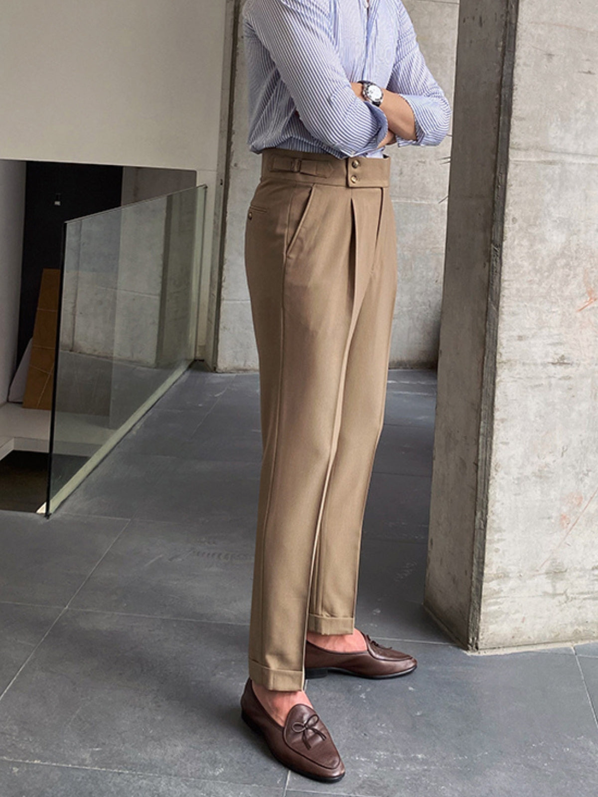 Luca Verano | Tailored Pleated Smart Trousers