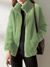 Rosie Kendall | Veste oversize zippée en fausse fourrure