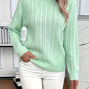 Louisa Bramley | Cable-Knit Round Neck Sweater