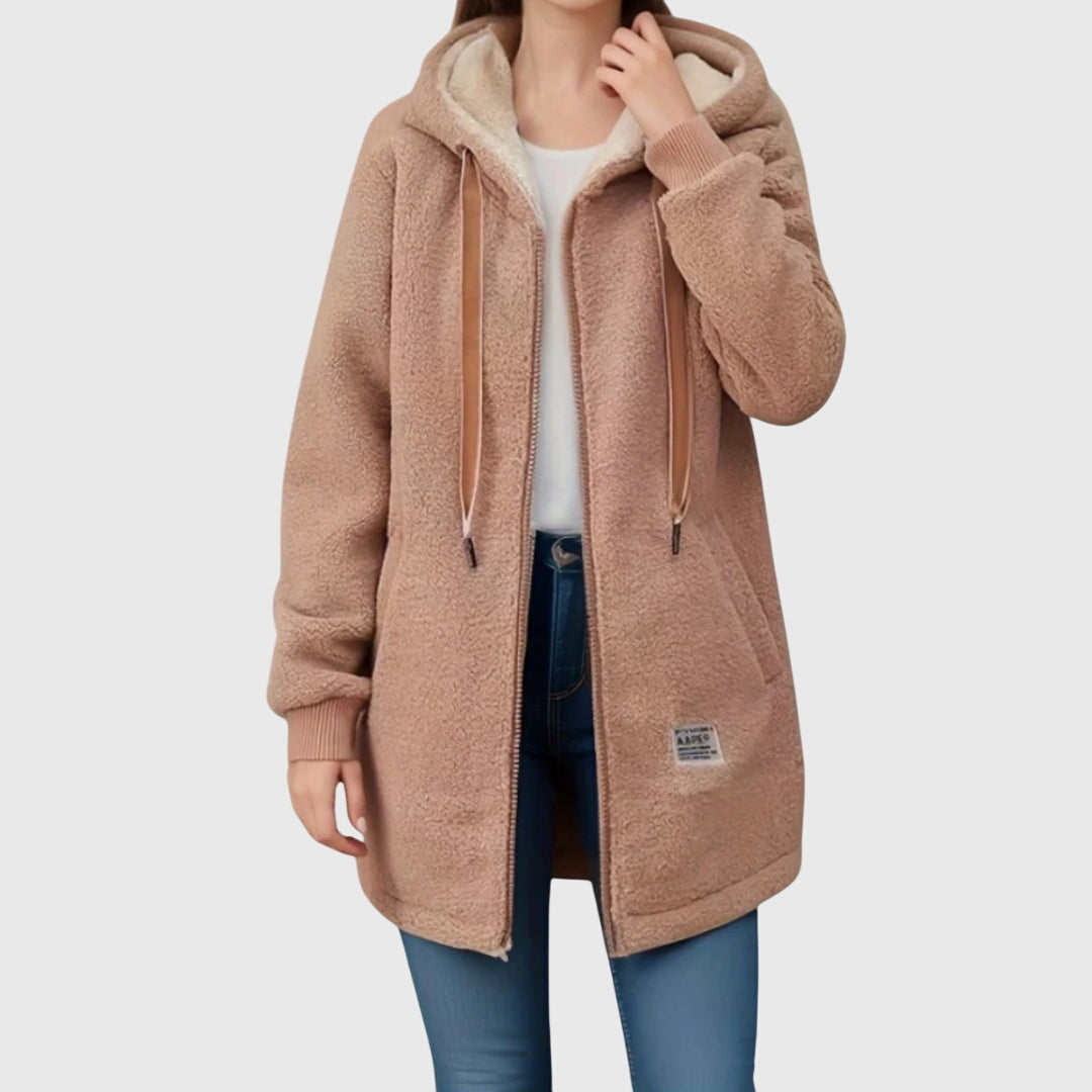 Lydia Clarke | Veste à capuche en polaire avec cordon de serrage
