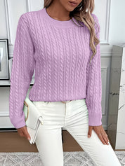 Louisa Bramley | Cable-Knit Round Neck Sweater