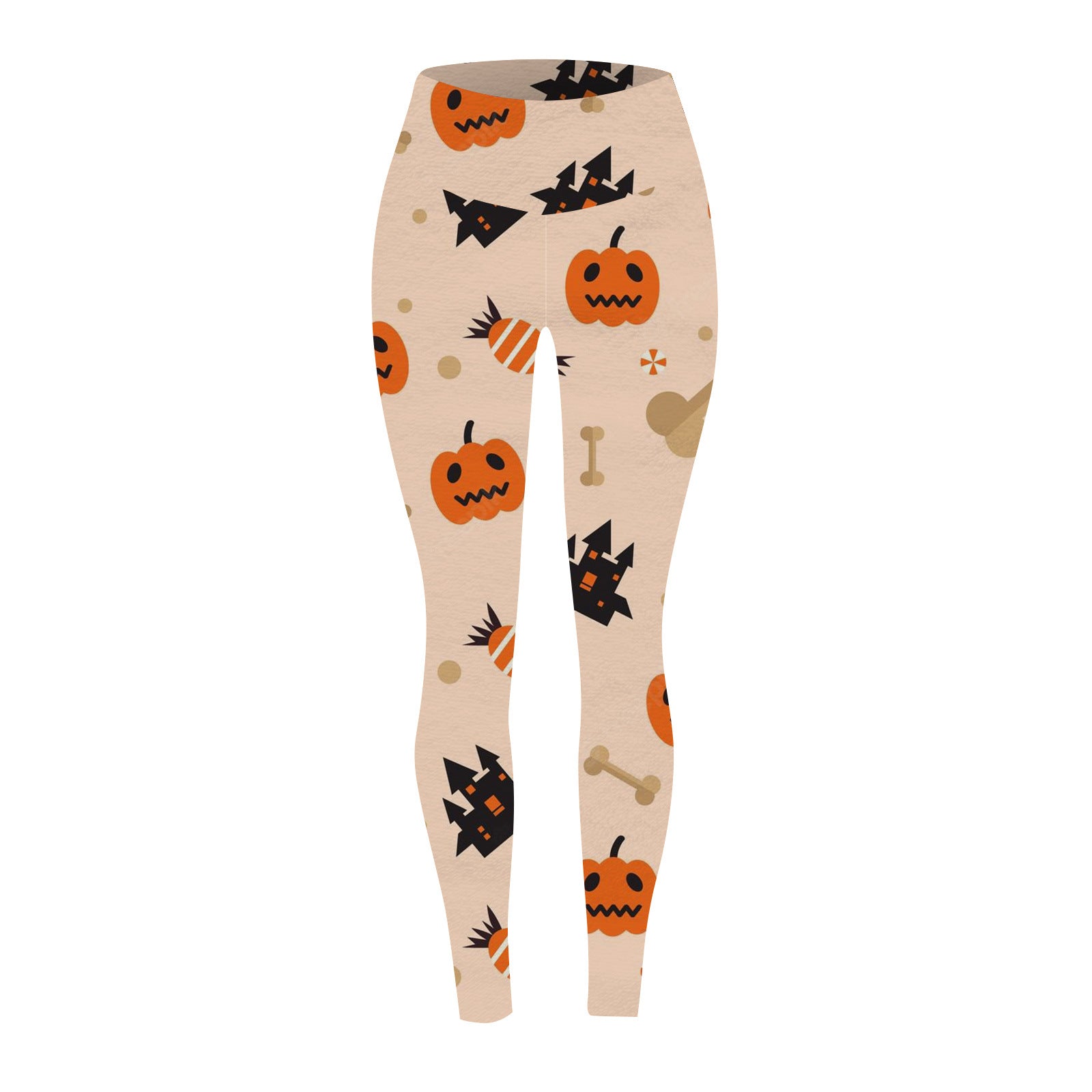 Candy Crawl | Pumpkin Halloween Leggings For Women