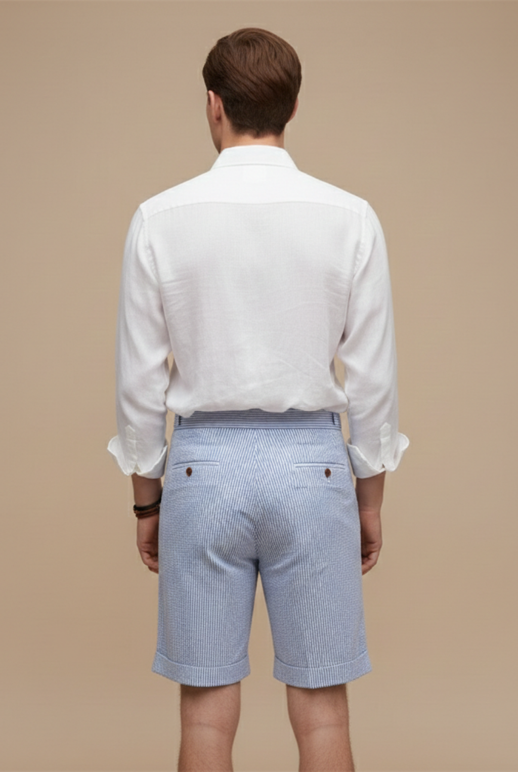Oliver Kensington | Striped Tailored Shorts For Men