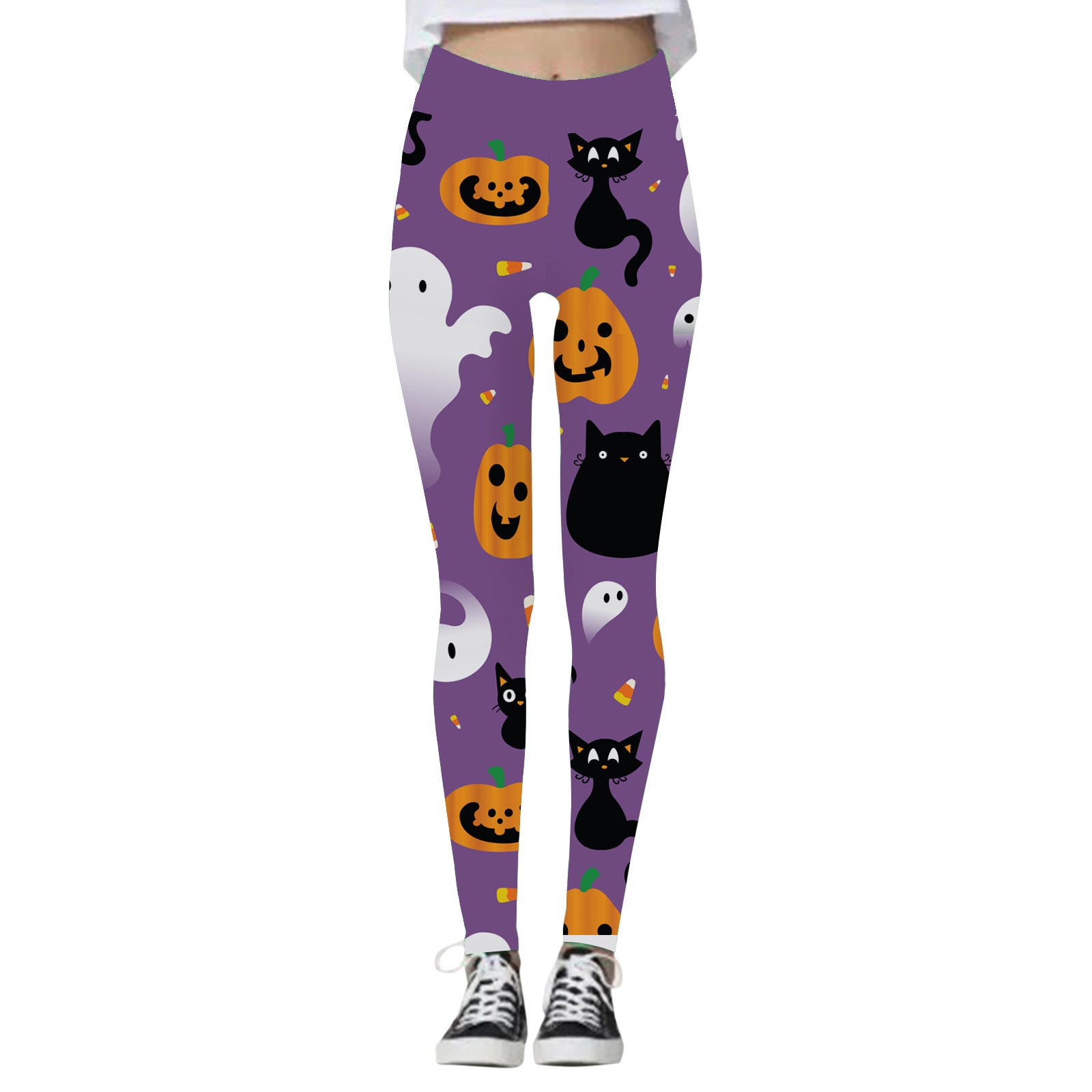 Miss Spooky | Skull Halloween Leggings For Women