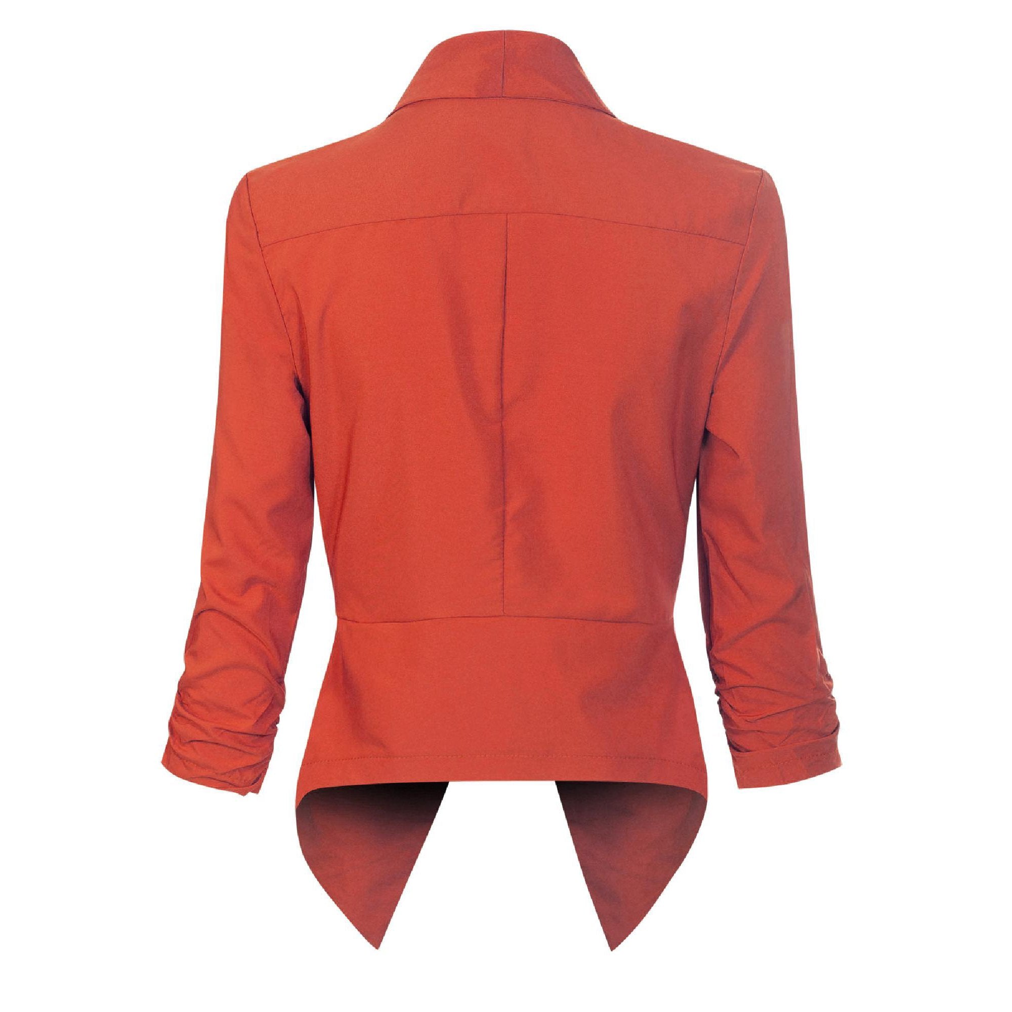 Millicent Scott | Open-Front Draped Blazer