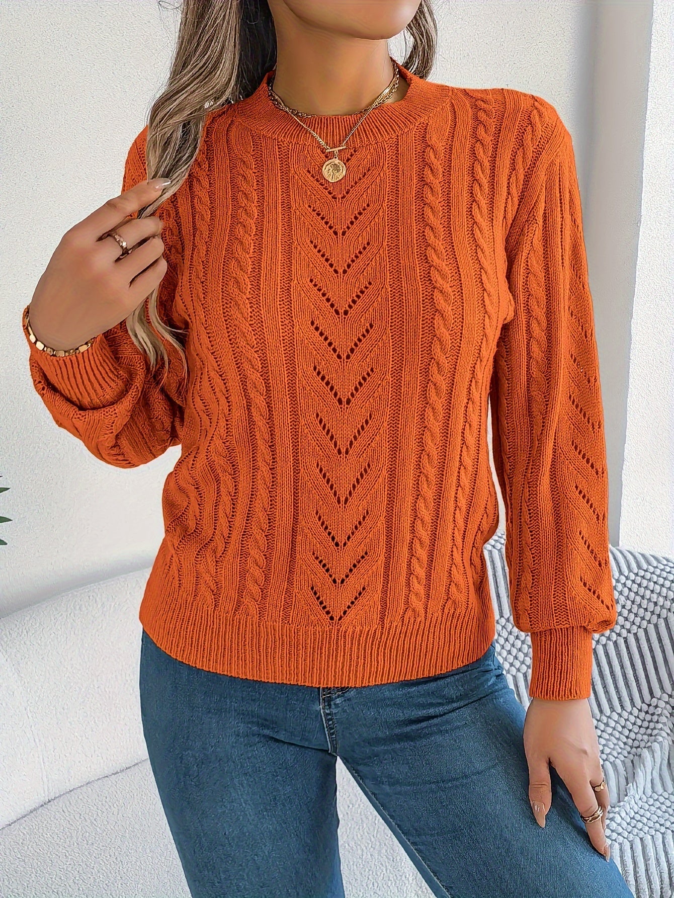 Alice Hughes | Pull texturé en maille torsadée