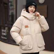 Phoebe Griffiths | Sage Green Padded Puffer Jacket with Hood