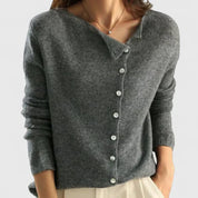 Poppy Hall | Asymmetric Button Cardigan For Women