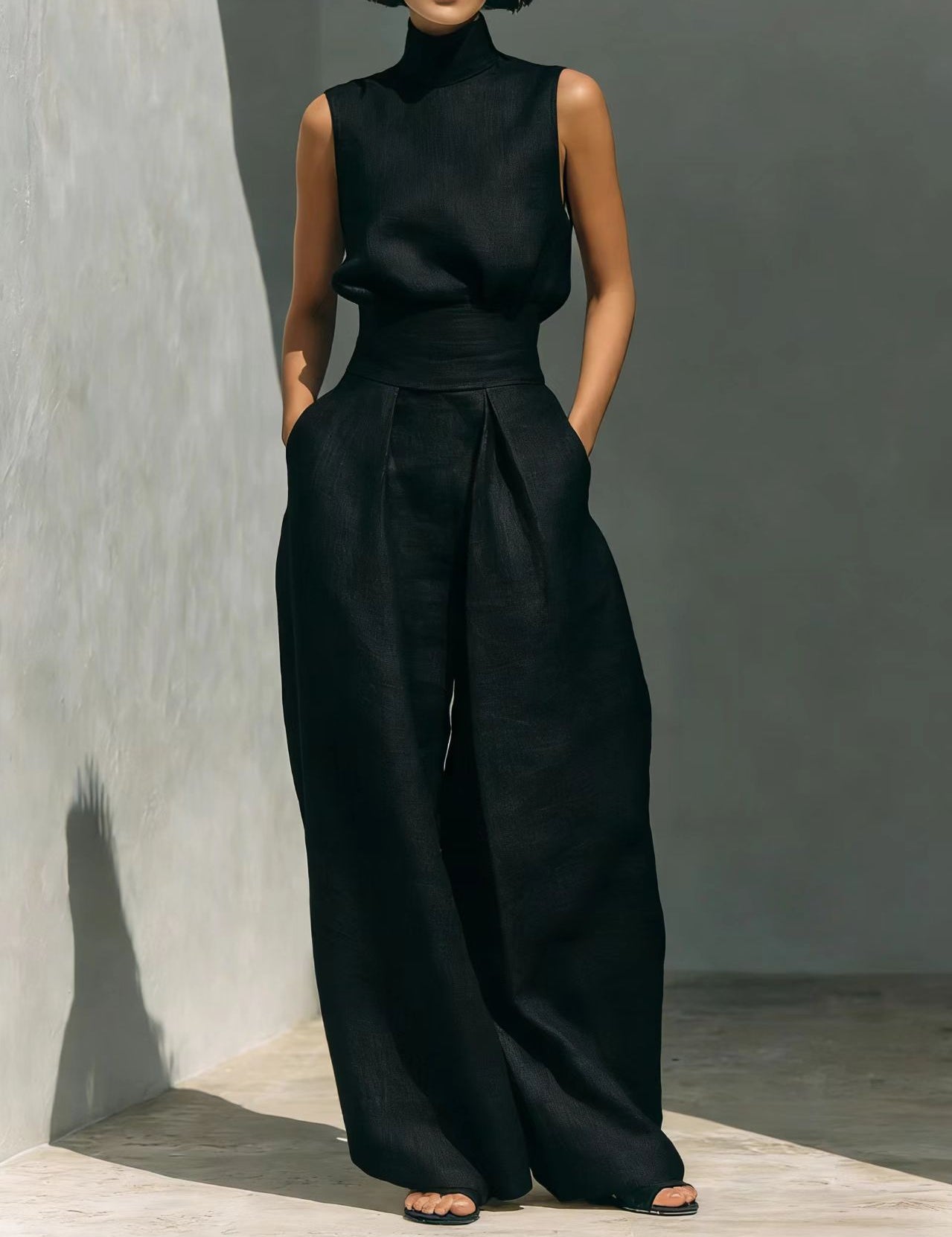 Genevieve Laurent | Linen Two Piece Set For Women