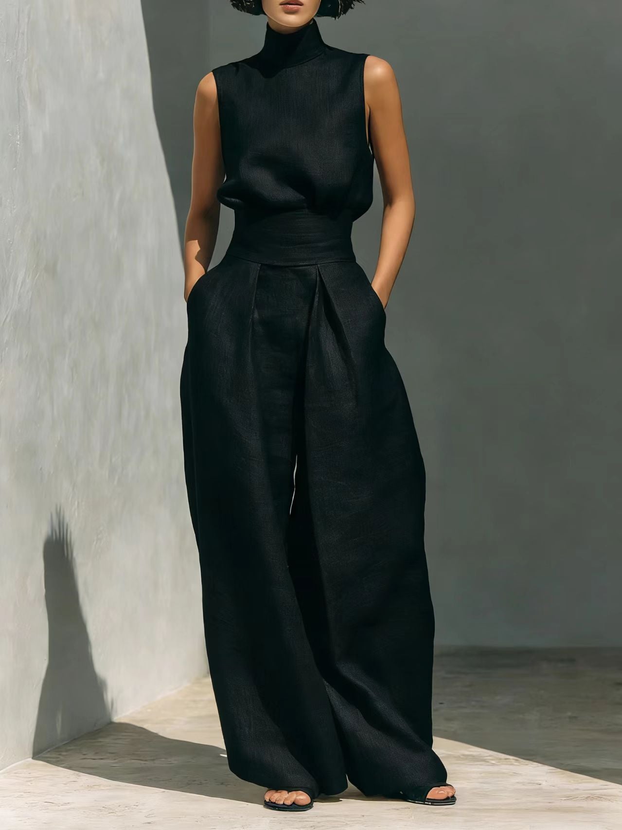 Genevieve Laurent | Linen Two Piece Set For Women