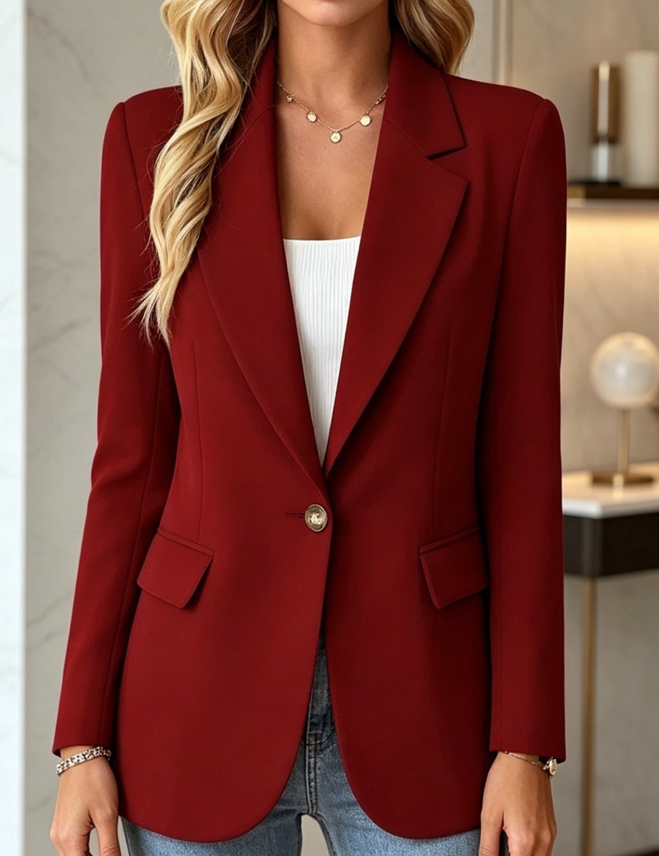 Isla Morris | Tailored Single-Button Blazer for Women