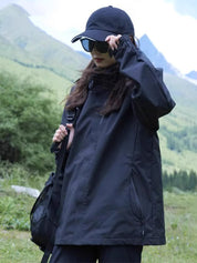 Imogen Walker | Veste shell imperméable oversize noire