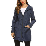 Amelia Turner | Hooded Waterproof Longline Rain Jacket