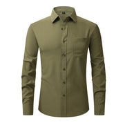 Chemise habillée blanche classique à manches longues Edward Clarke