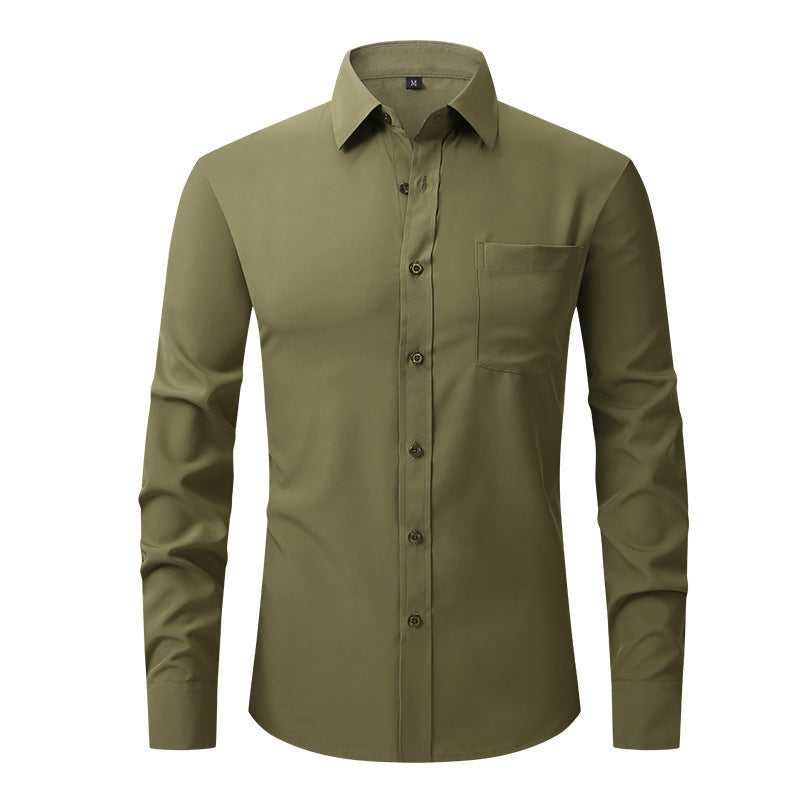 Chemise habillée blanche classique à manches longues Edward Clarke