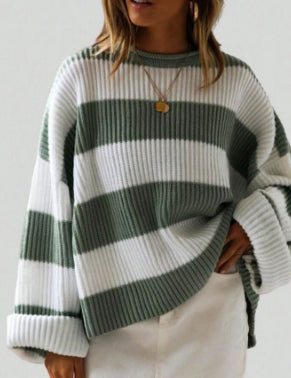 Isobel Kerr | Pull oversize rayé à manches chauve-souris