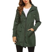 Amelia Turner | Hooded Waterproof Longline Rain Jacket