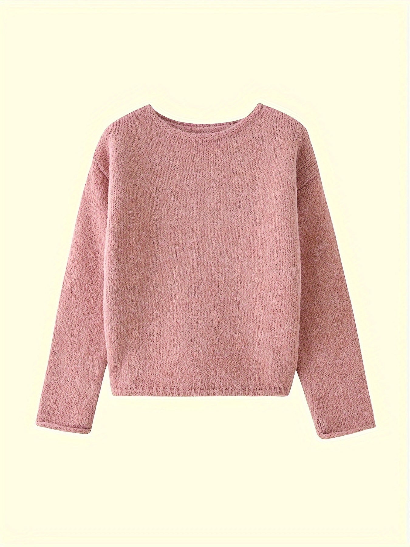 Cecily Hall | Relaxed Crew Neck Sweater in Olive Green