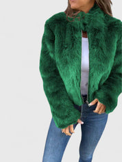 Georgina Pratt | Purple Faux Fur Jacket