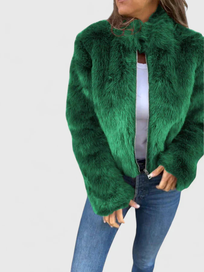 Georgina Pratt | Purple Faux Fur Jacket