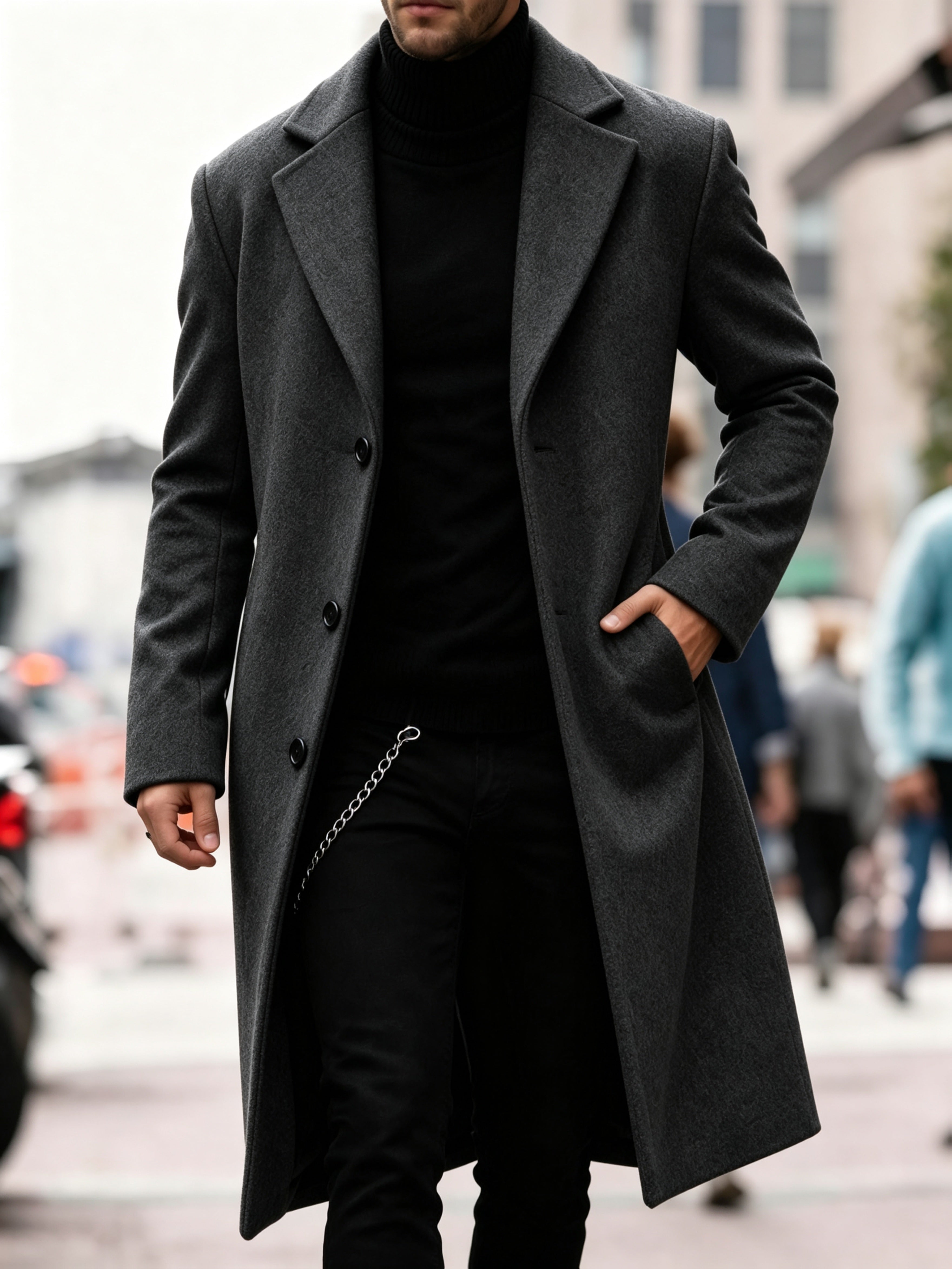 Matilda Harrison | Navy Tailored Longline Overcoat