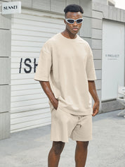 Jasper Whitmore | Ensemble coordonné oversize décontracté couleur beige pierre