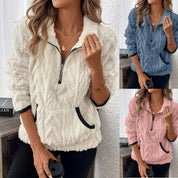 Millicent Edwards | Half-Zip Plush Fleece Sweater
