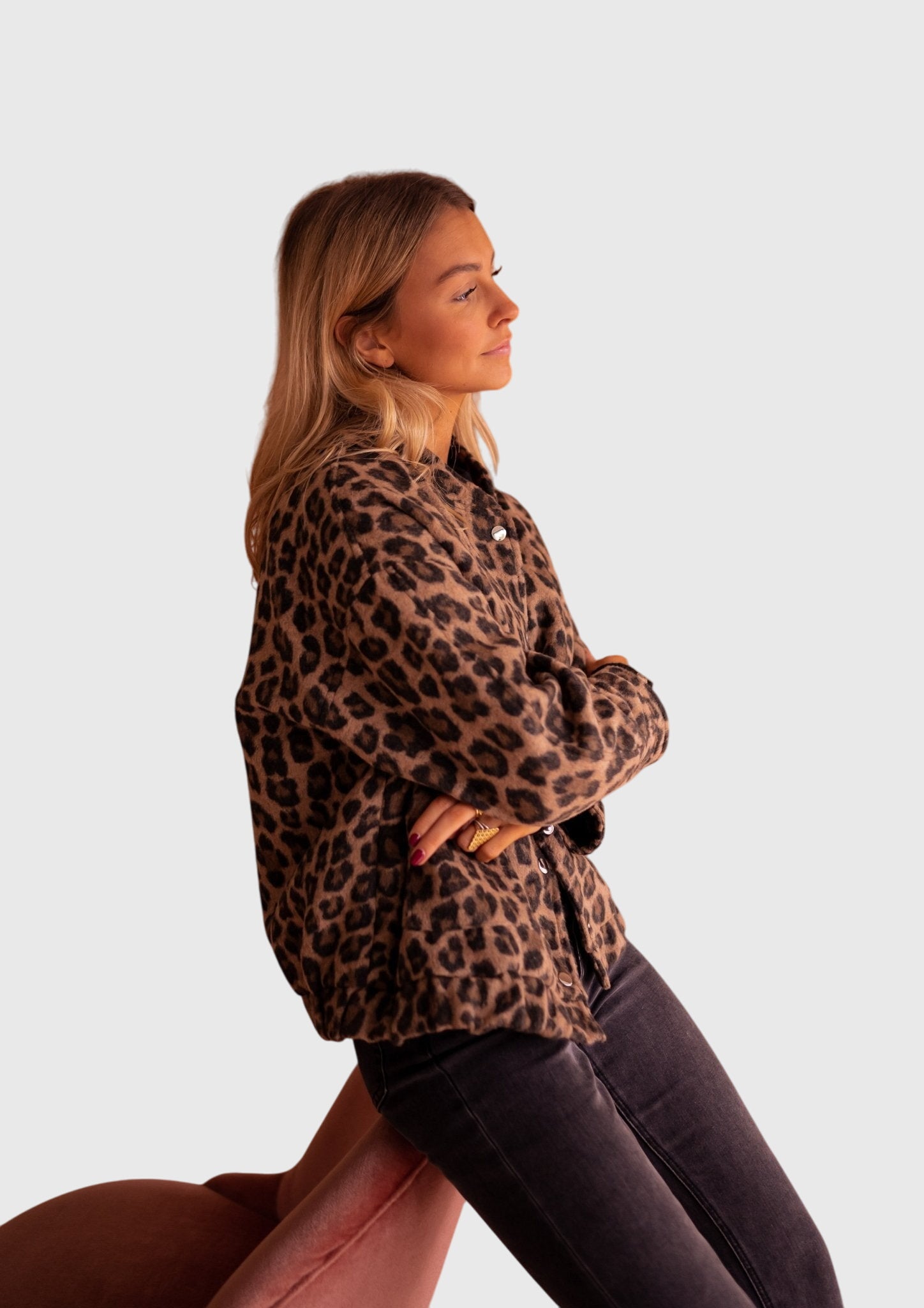 Matilda Ferris | Veste ample à imprimé léopard