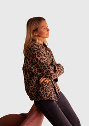 Matilda Ferris | Veste ample à imprimé léopard