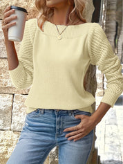 Theodora Barlow | Openwork Sleeve Knit Sweater