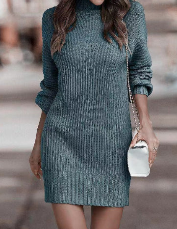 Rosie Harrison | Turtleneck Long Sleeve Sweater Dress