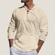 Thierry Morel | Linen Lace-Up Shirt For Men